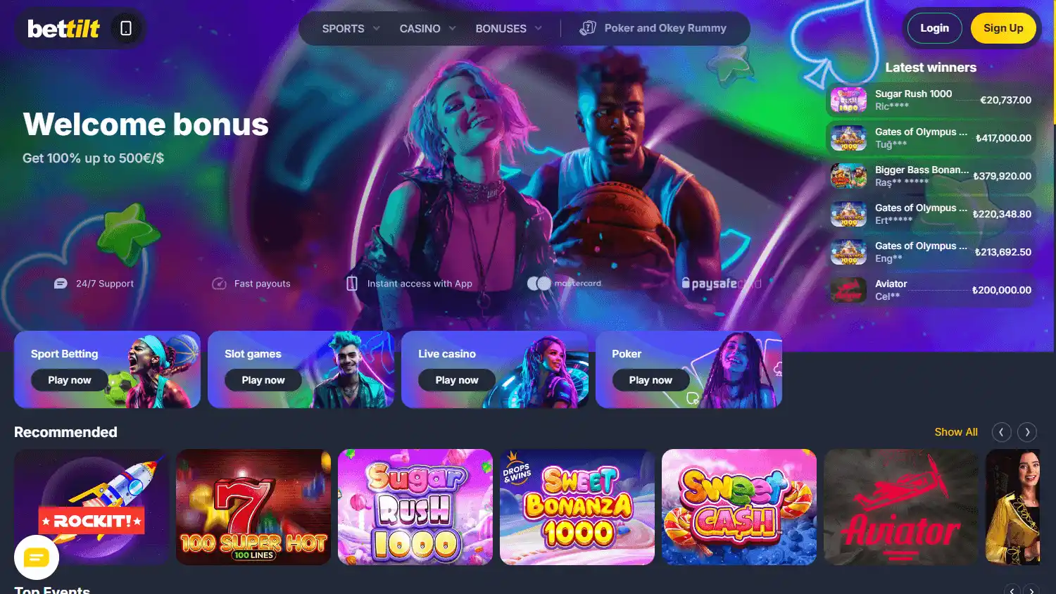 Bettilt Casino screenshot 1