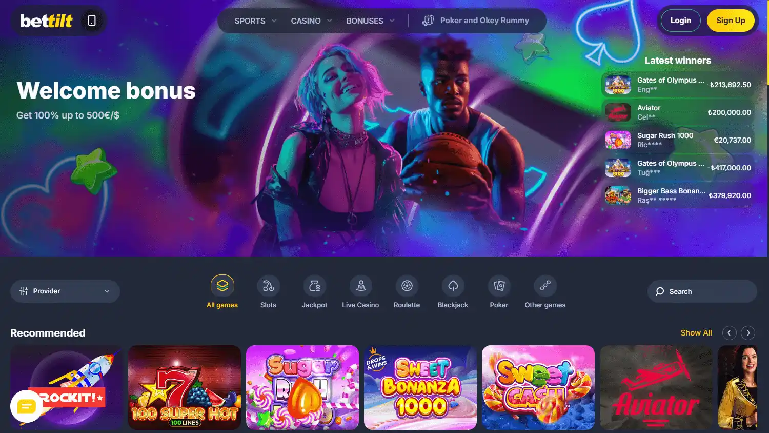 Bettilt Casino screenshot 2