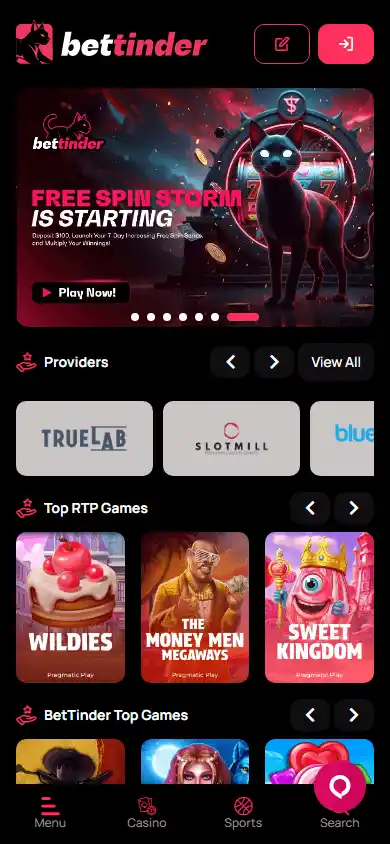 Bettinder Casino screenshot 4