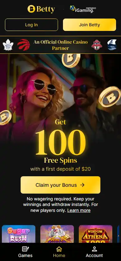 Betty Casino Ontario screenshot 4
