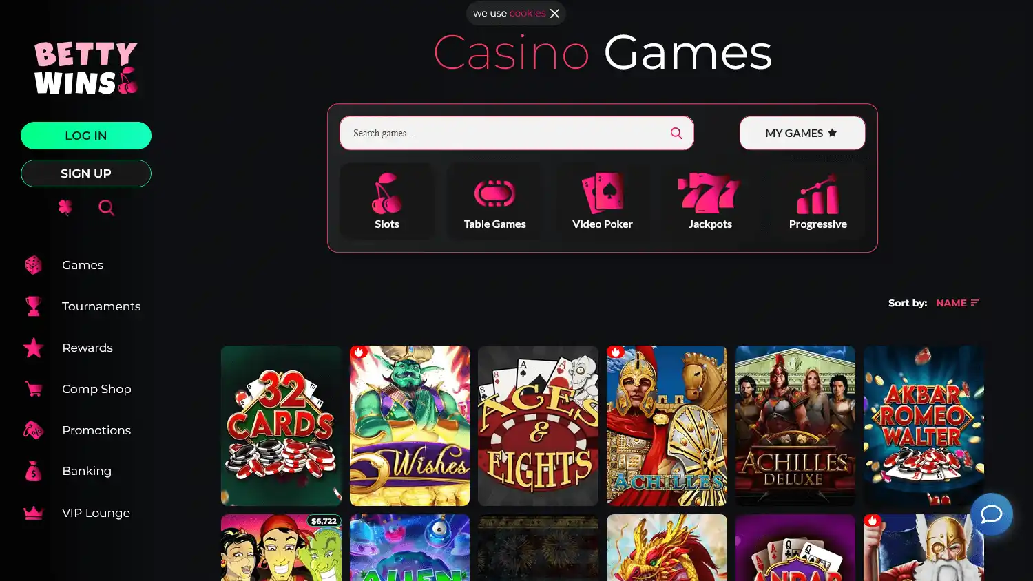 Betty Wins Casino screenshot 1
