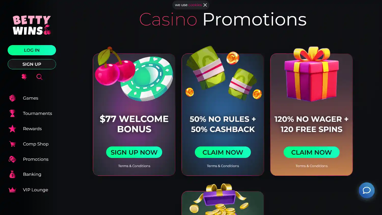 Betty Wins Casino screenshot 2