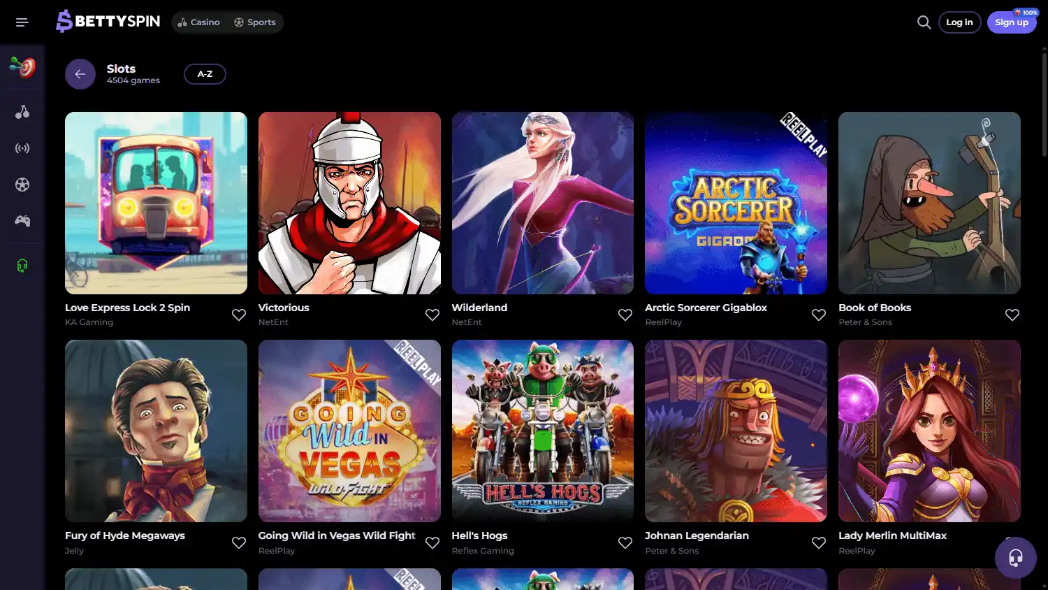 Bettyspin Casino screenshot 2