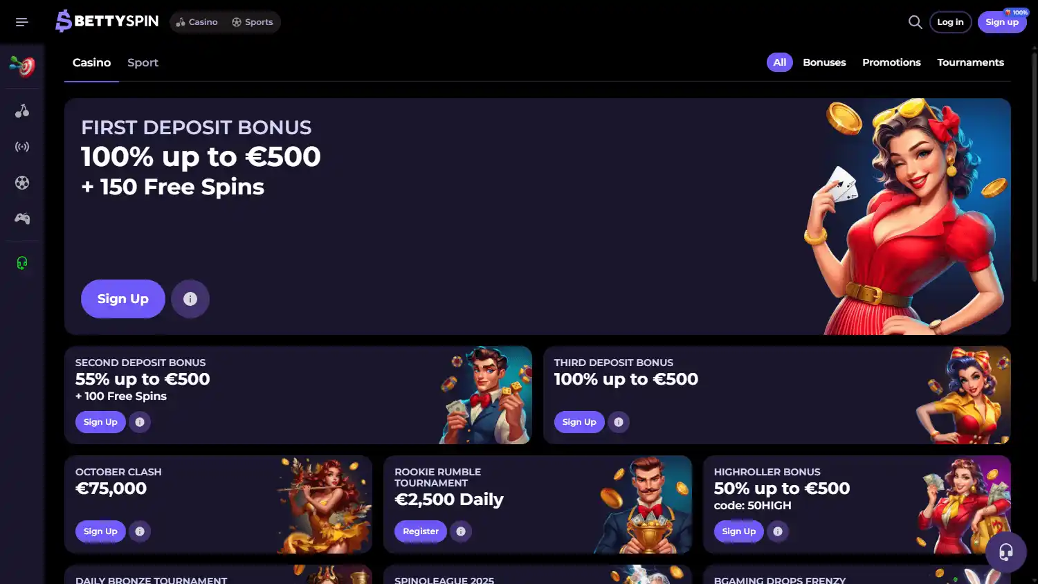 Bettyspin Casino screenshot 3