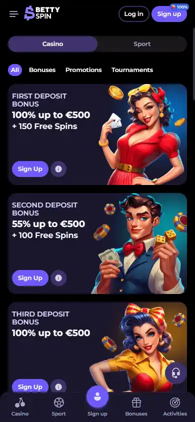Bettyspin Casino screenshot 6