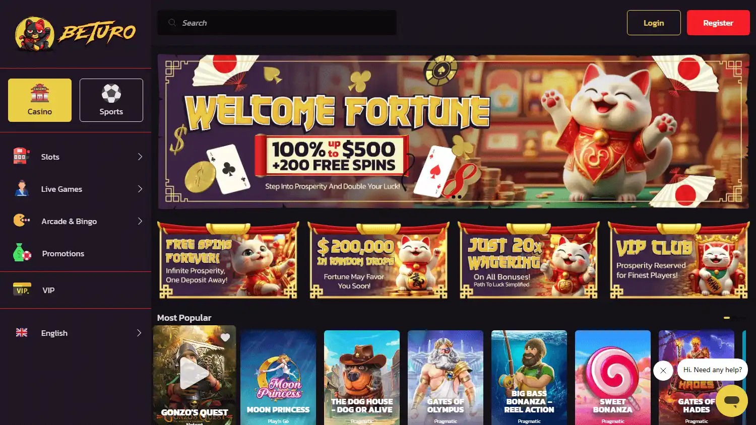 Beturo Casino screenshot 1