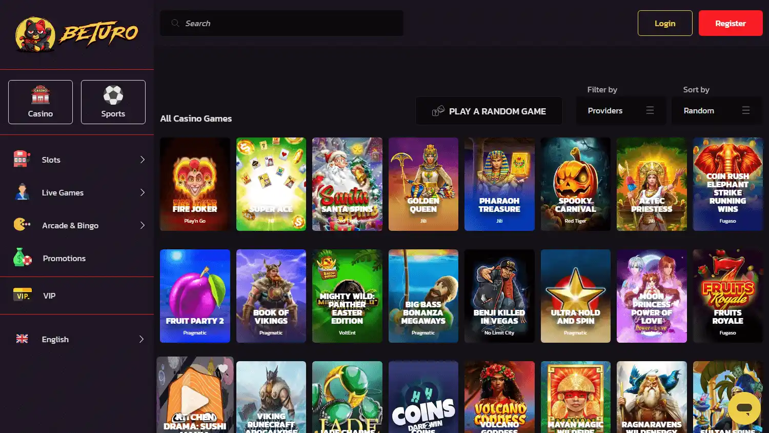 Beturo Casino screenshot 2