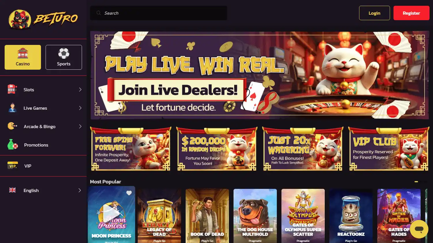 Beturo Casino screenshot 3