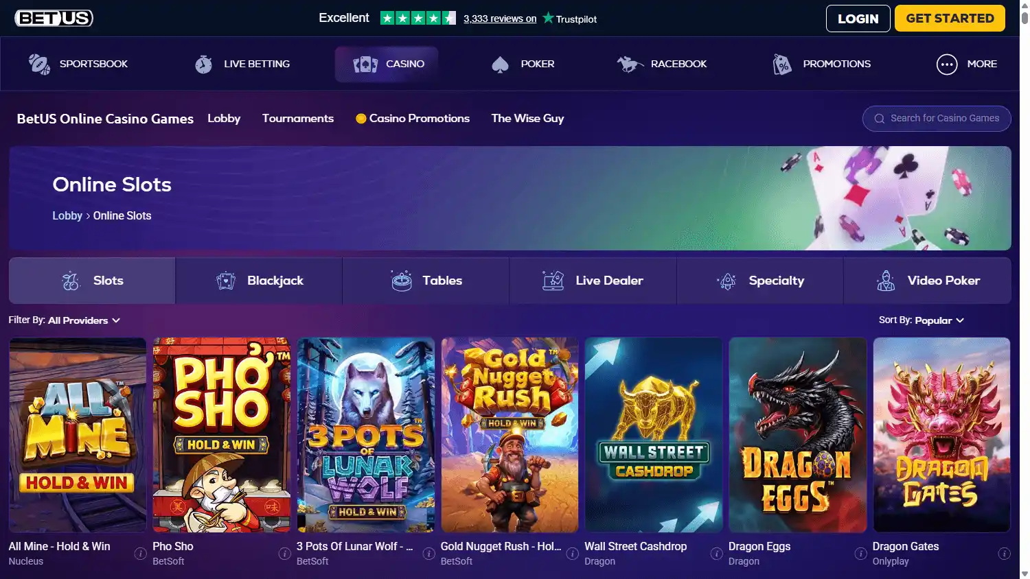 BetUS Casino screenshot 2