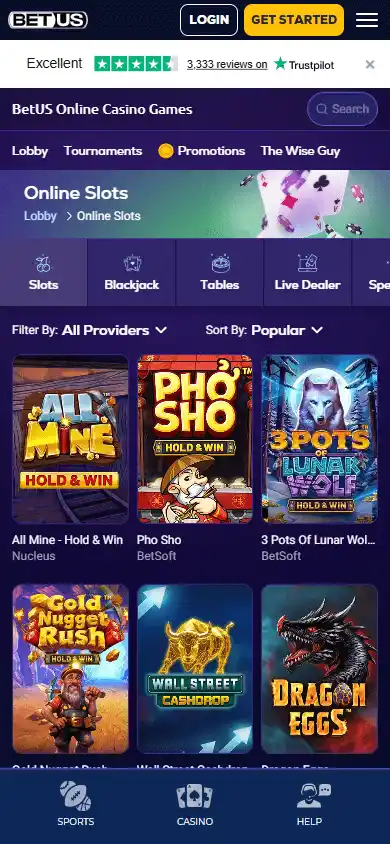 BetUS Casino screenshot 5