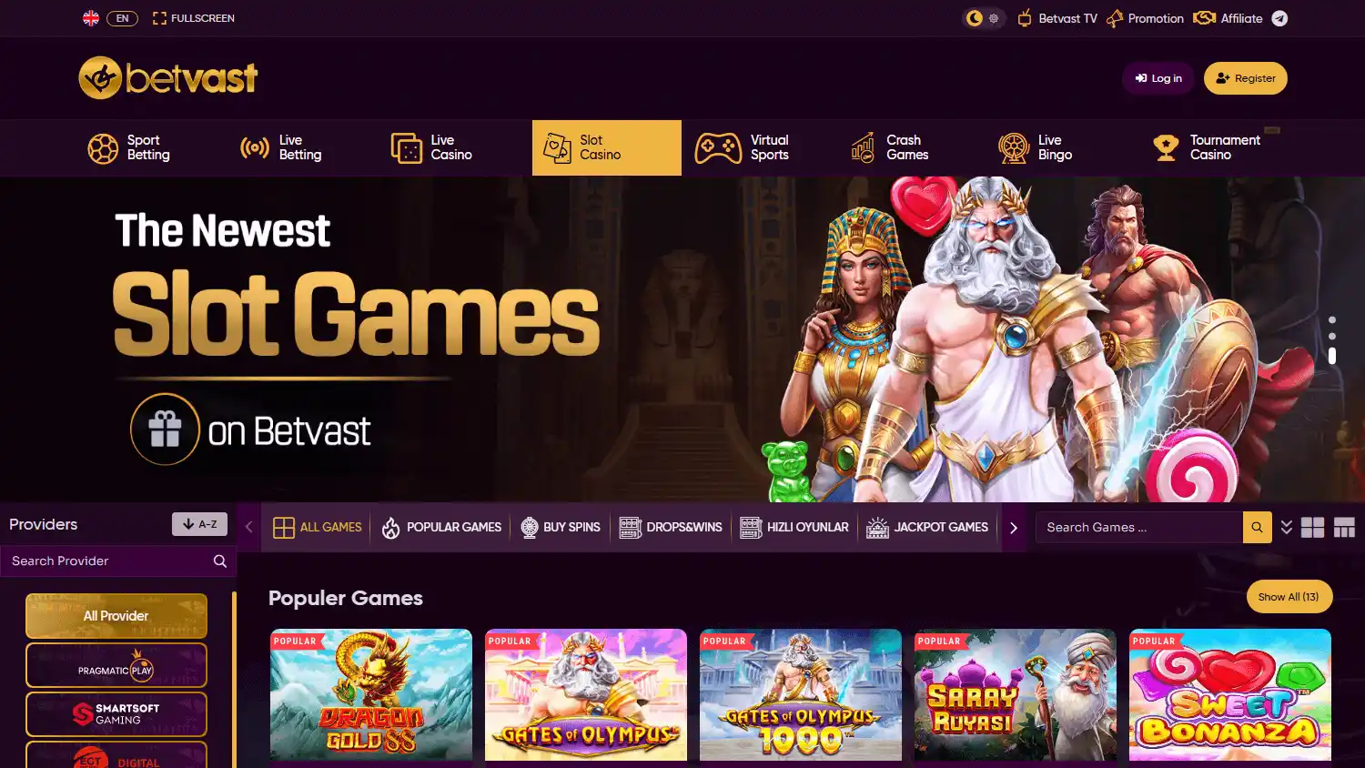 Betvast Casino screenshot 2