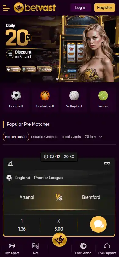 Betvast Casino screenshot 4