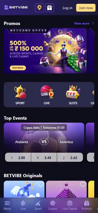 BETVIBE Casino screenshot 4