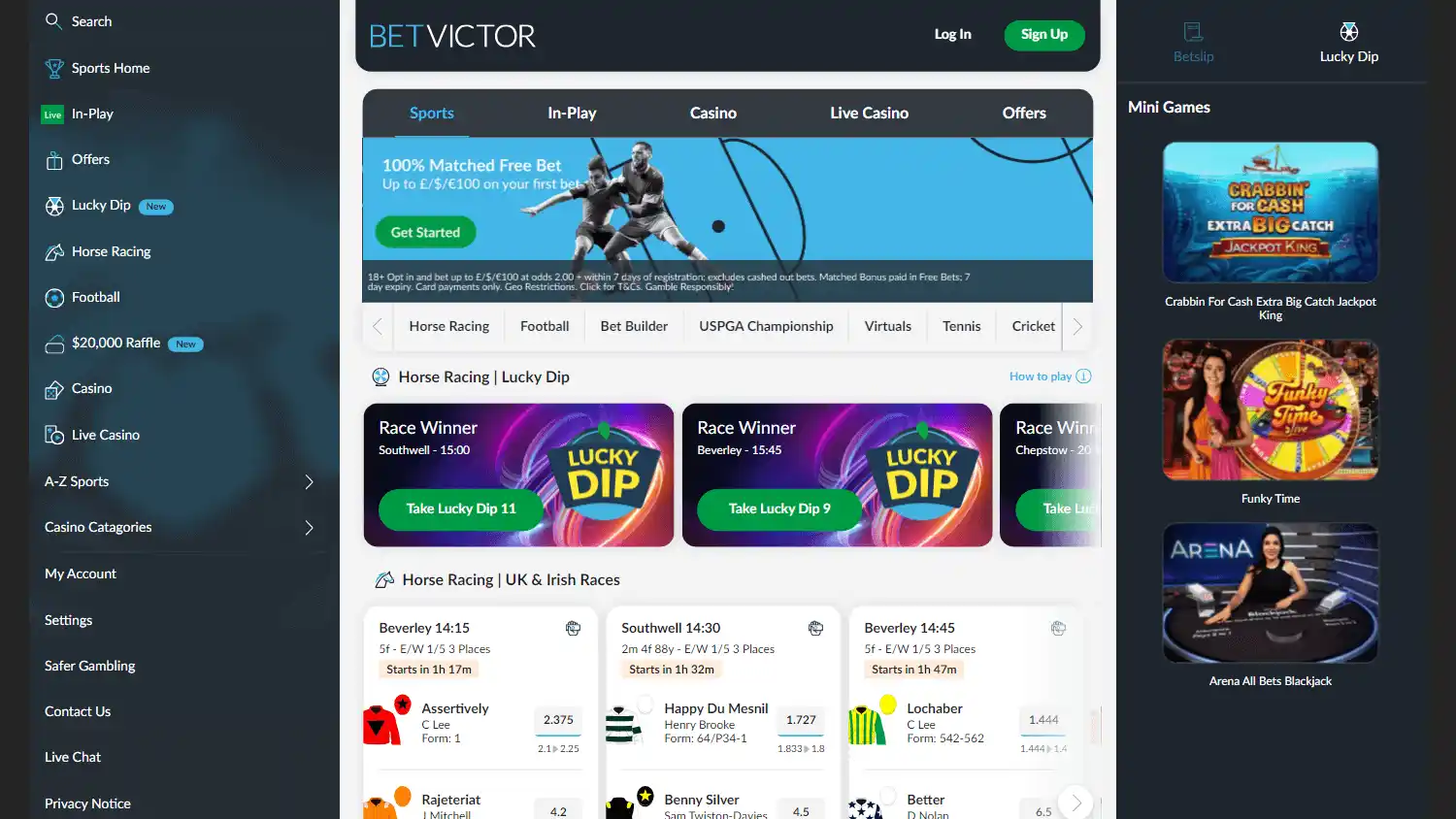 Betvictor Casino screenshot 1