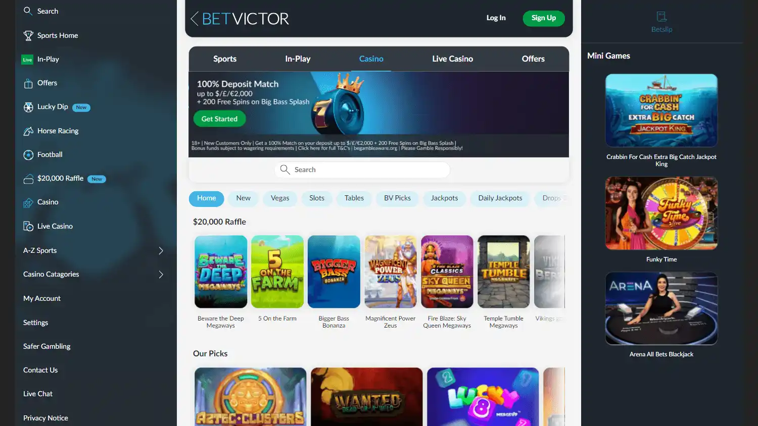Betvictor Casino screenshot 2