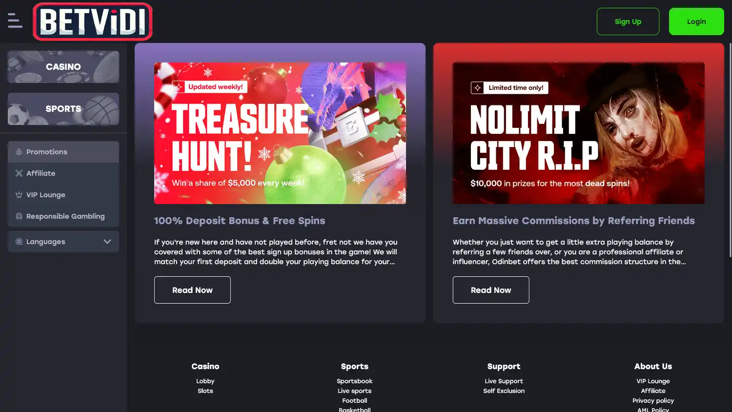 BetVidi Casino screenshot 3