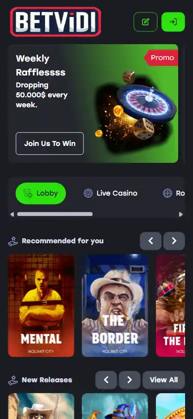 BetVidi Casino screenshot 5