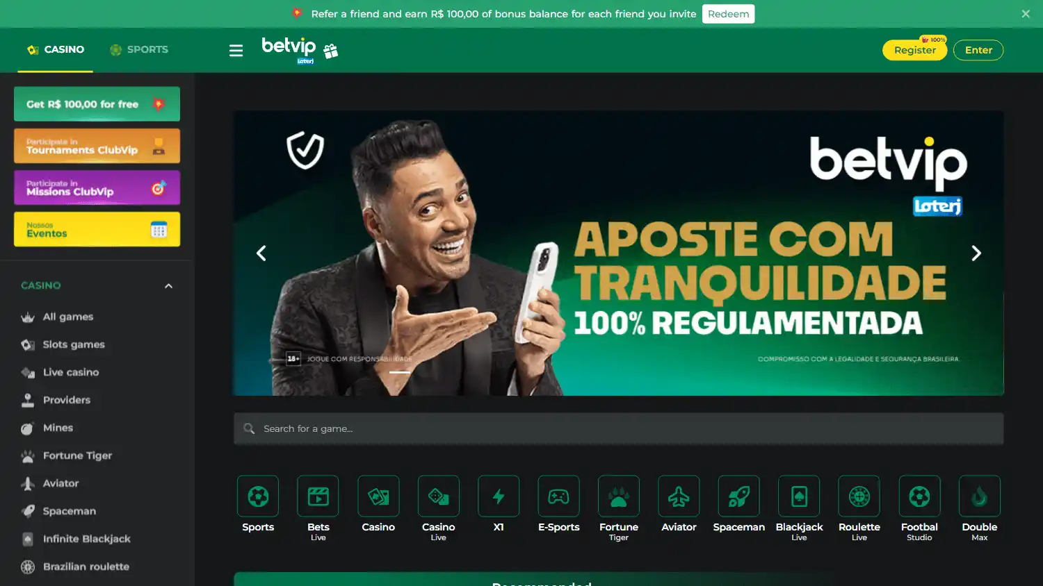 BetVip Casino screenshot 1
