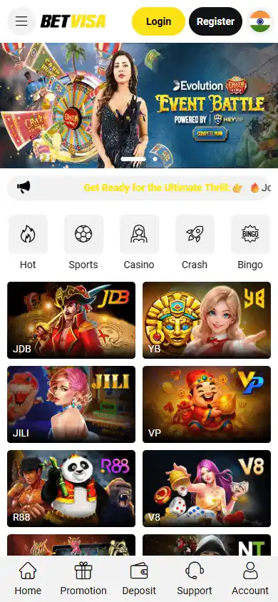 Betvisa Casino screenshot 5