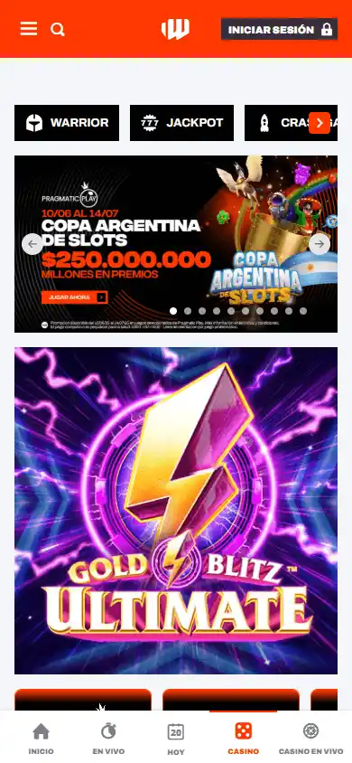 BetWarrior Casino screenshot 4