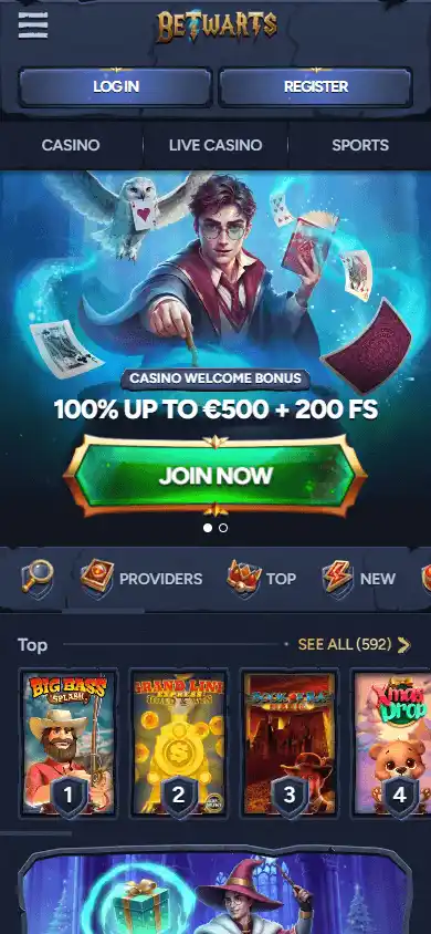 Betwarts Casino screenshot 4