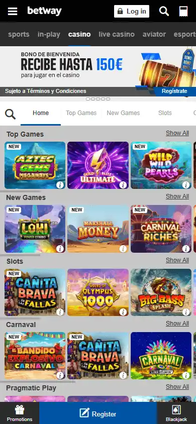 Betway Casino ES screenshot 4