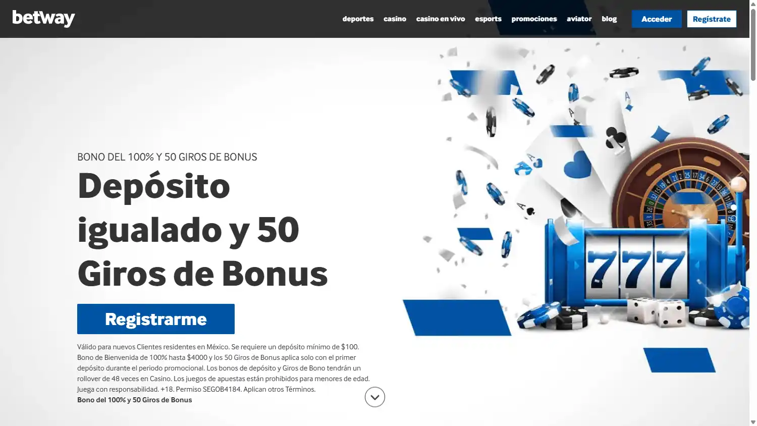 Betway Casino MX screenshot 1