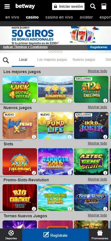 Betway Casino MX screenshot 4