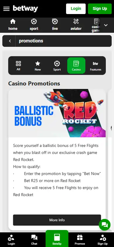 Betway Casino screenshot 6