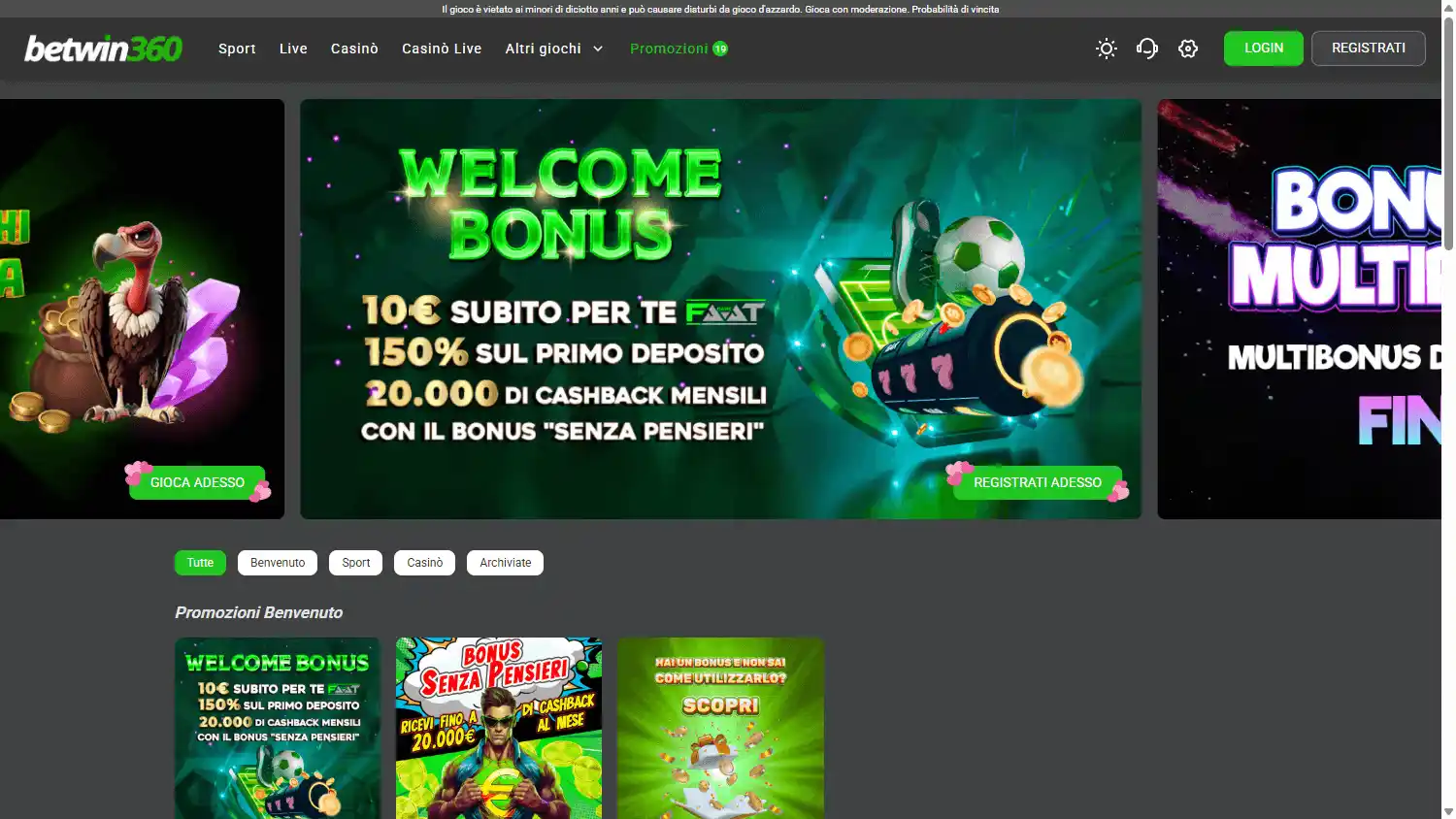 Betwin360 Casino screenshot 3