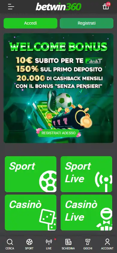 Betwin360 Casino screenshot 4