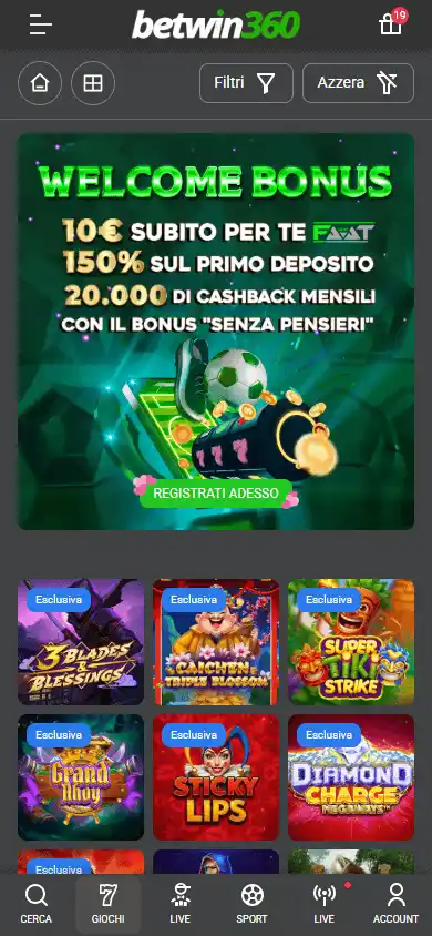 Betwin360 Casino screenshot 5