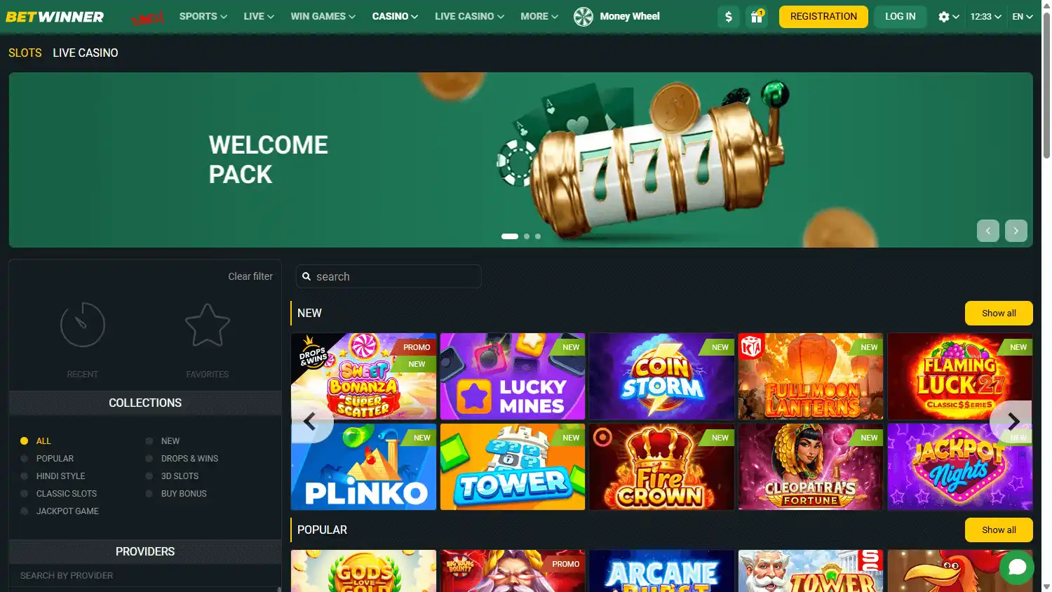 BETWINNER Casino screenshot 2