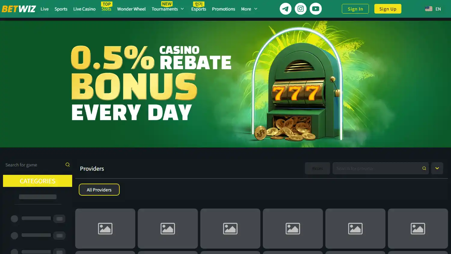 Betwiz Casino screenshot 2