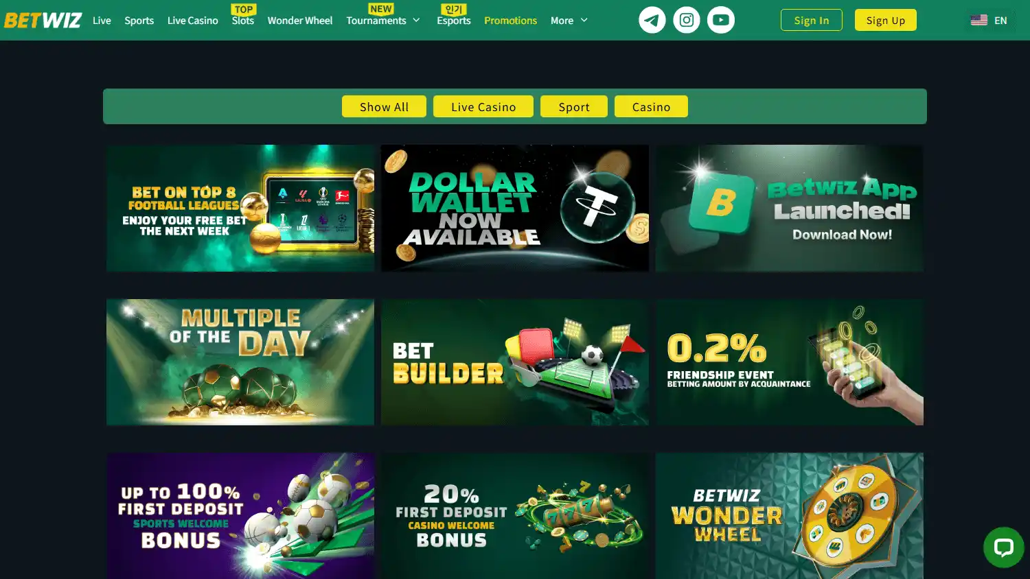 Betwiz Casino screenshot 3