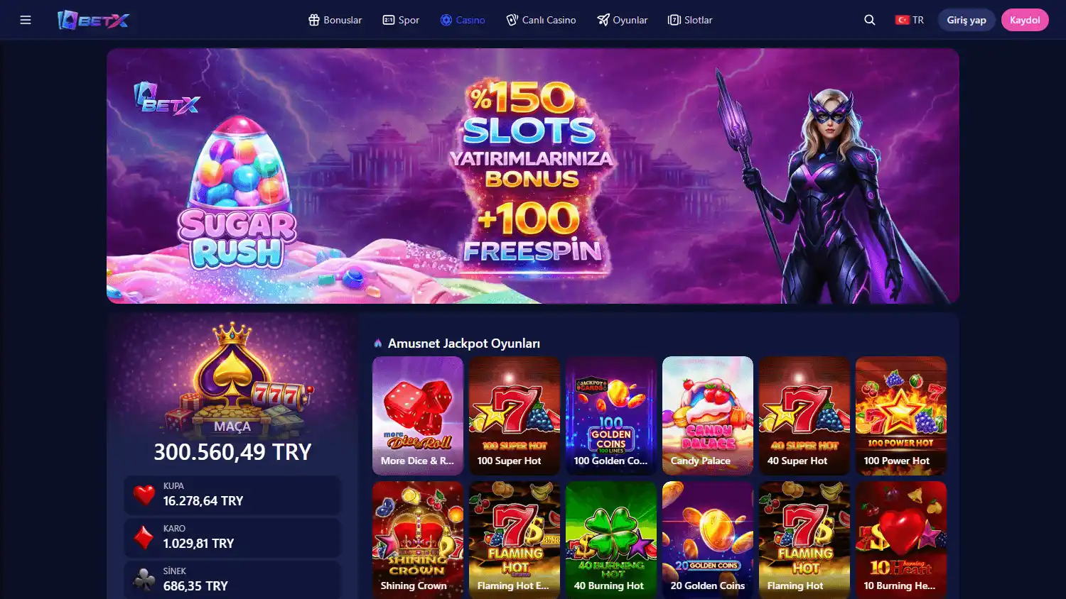 BetX1000 Casino screenshot 2