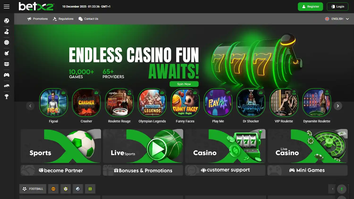 Betx2 Casino screenshot 1