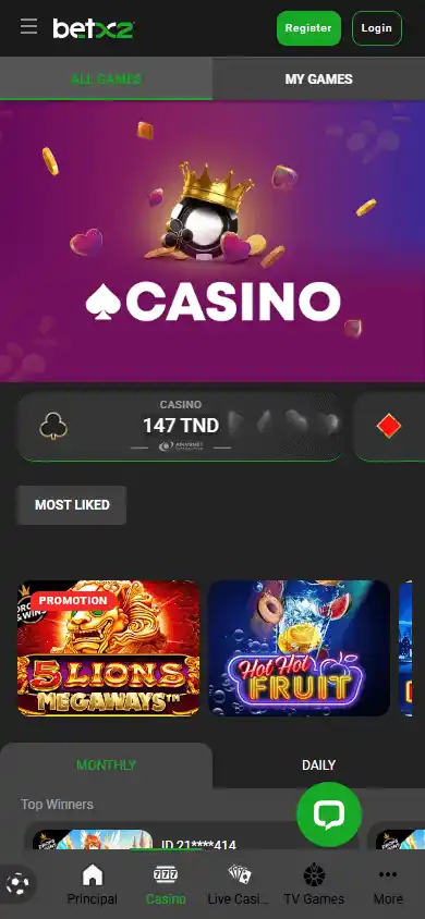 Betx2 Casino screenshot 5