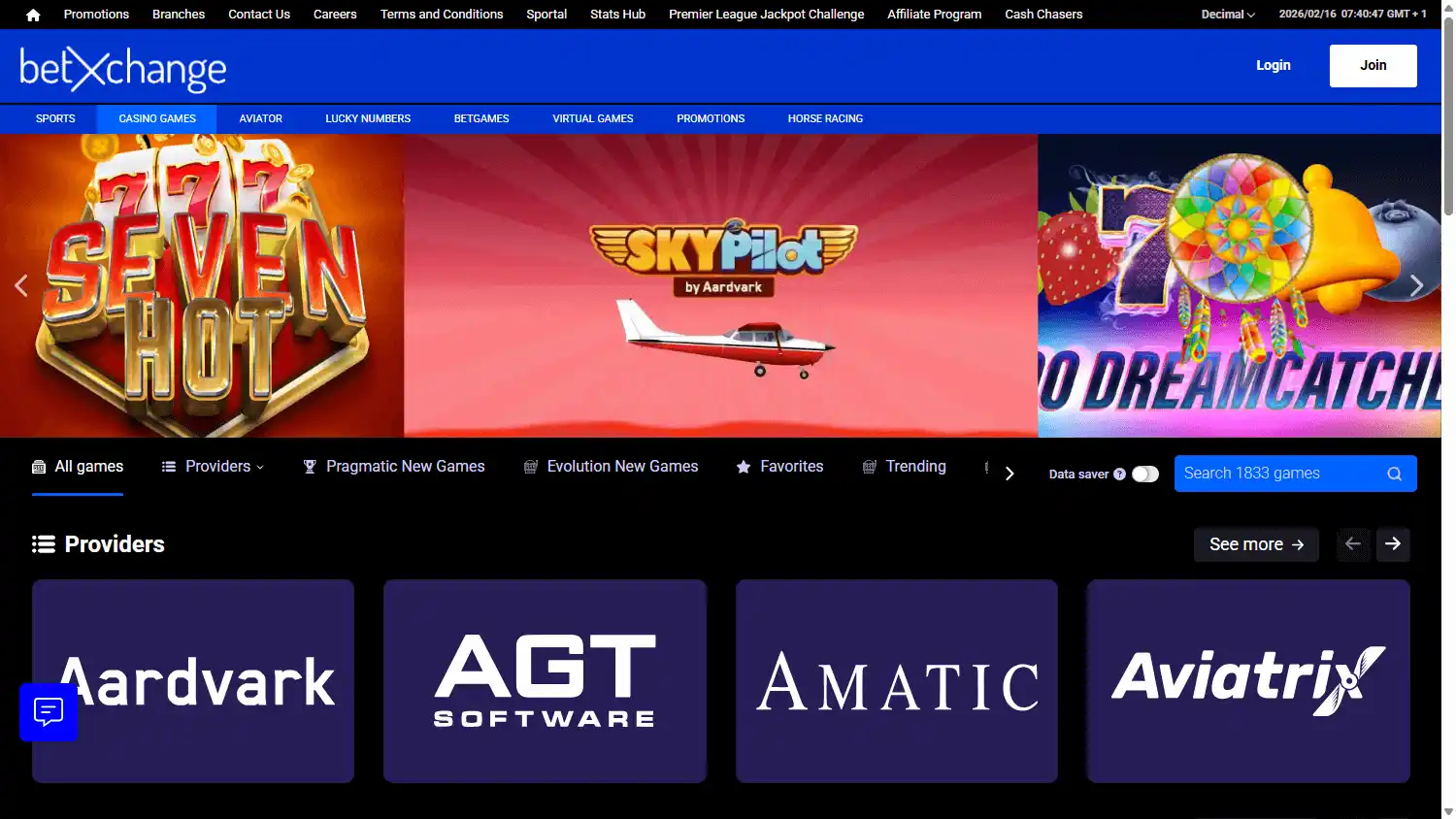 BetXchange Casino screenshot 3