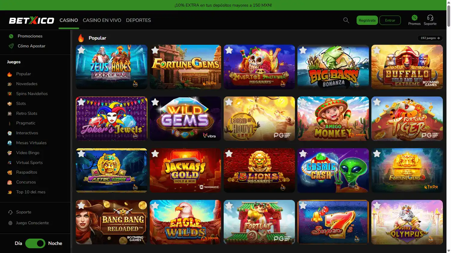 Betxico Casino screenshot 1