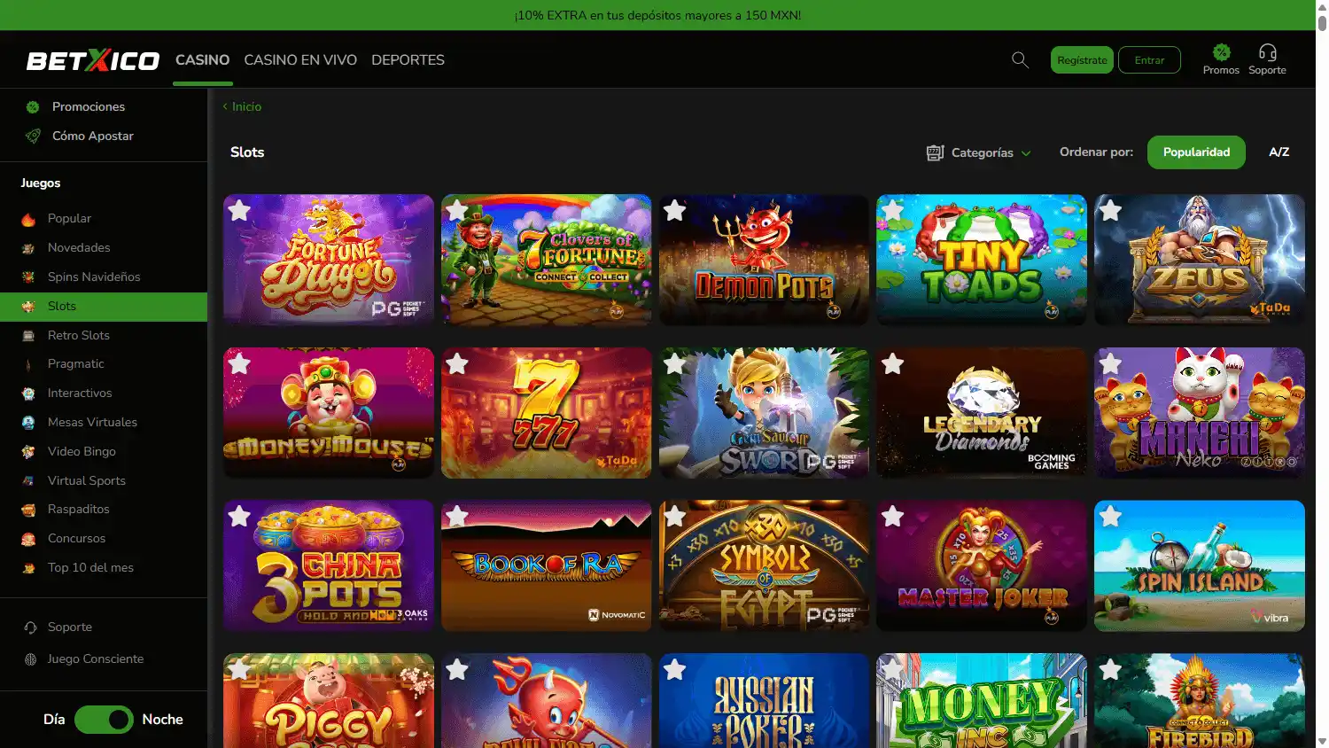 Betxico Casino screenshot 2