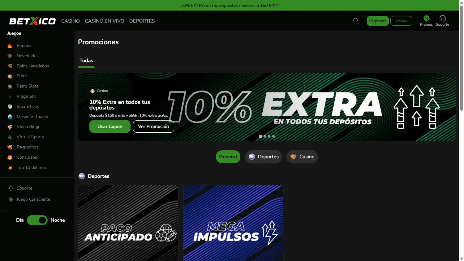 Betxico Casino screenshot 3