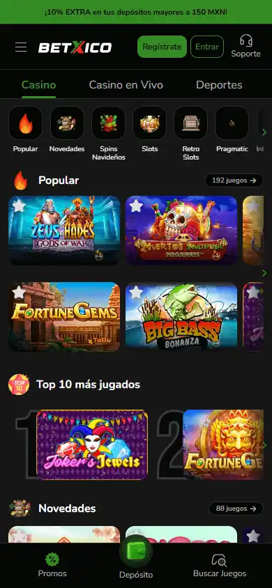 Betxico Casino screenshot 4