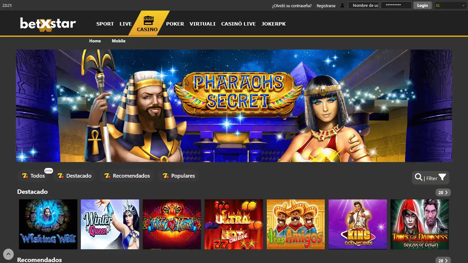 BetXStar Casino screenshot 2