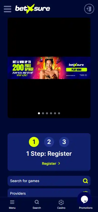 Betxsure Casino screenshot 4