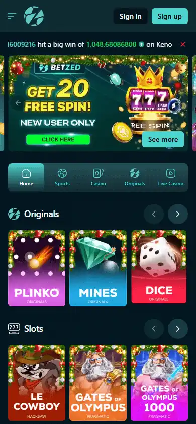 Betzed Casino screenshot 3