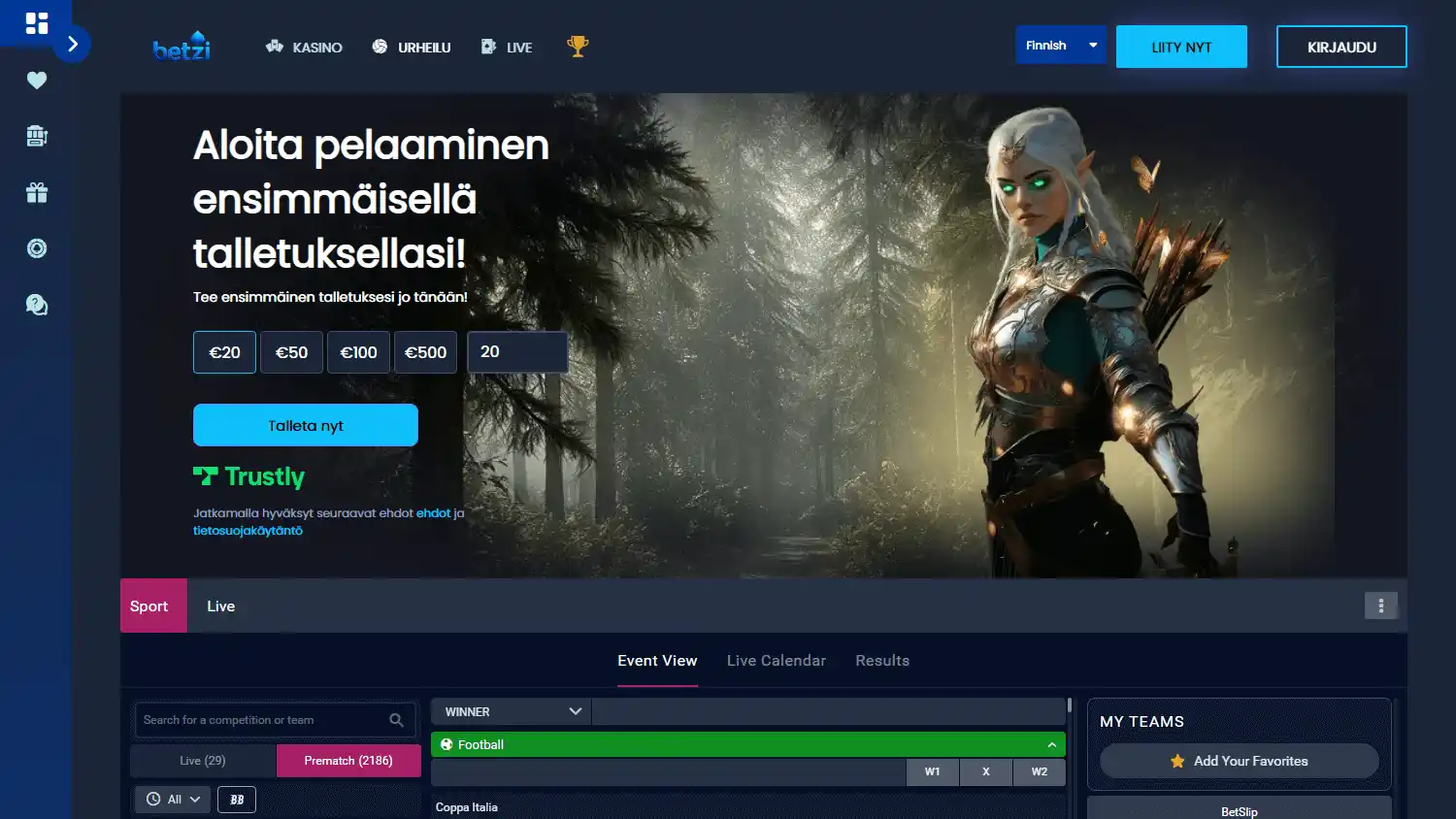 Betzi Casino screenshot 1