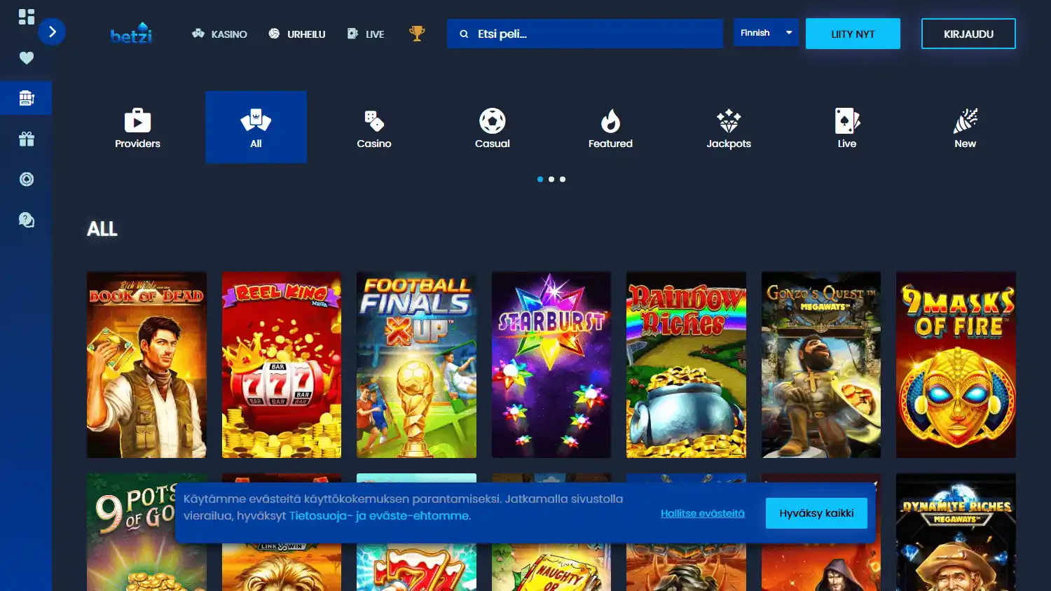 Betzi Casino screenshot 2