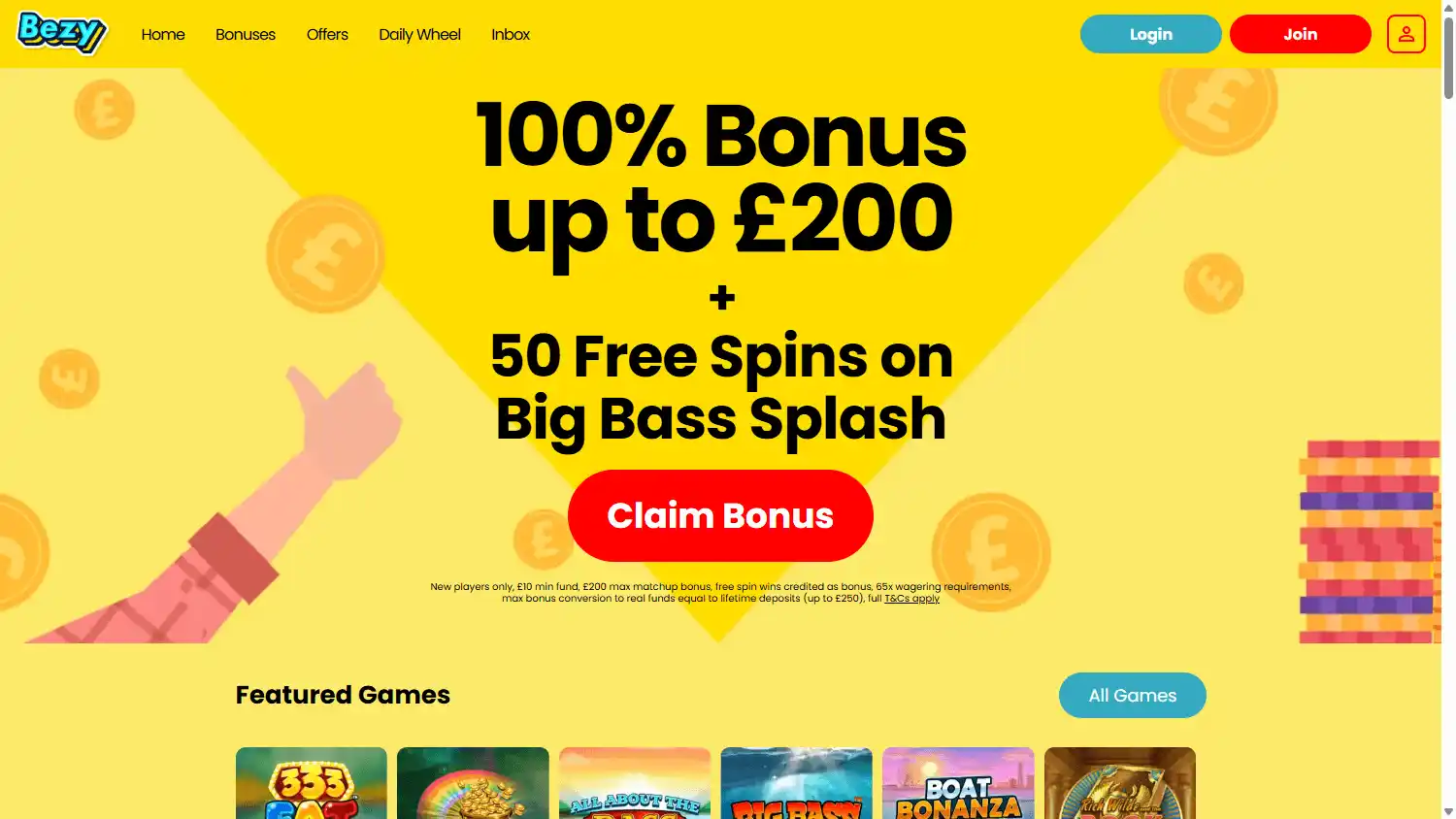 Bezy Casino screenshot 1