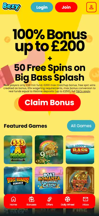 Bezy Casino screenshot 5